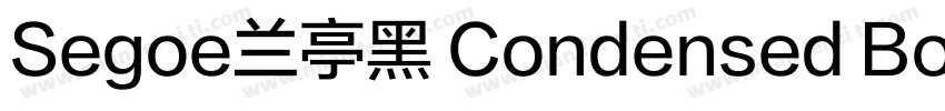 Segoe兰亭黑 Condensed Bold字体转换